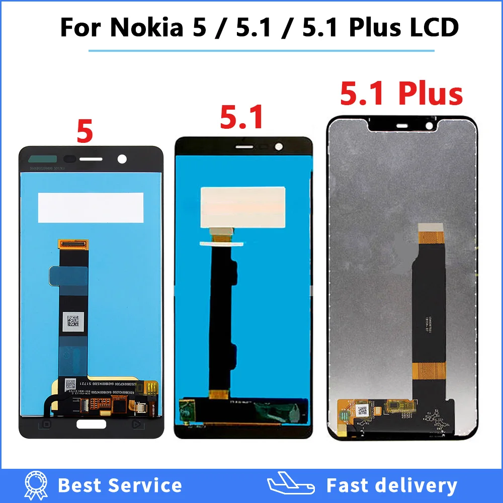 ЖК-дисплей для Nokia 5.1 сенсорный экран дигитайзер TA 1024 1027 1044 1053 1008 1030 1109 1075 5 1 Plus
