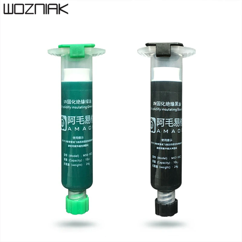 AMAOE 10 мл маски припоя: зеленый/черный УФ BGA PCB Краски предотвращает коррозию дуги