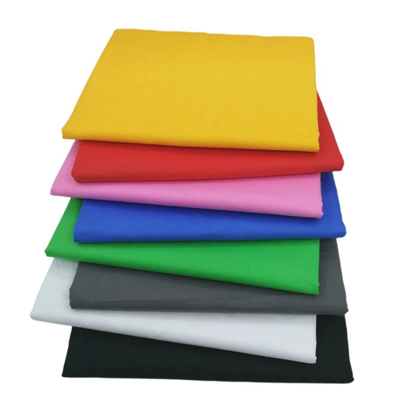 

8 PCS Fabric Solid Color Quilting Cotton Fabric Square Sheets 20 Inch X 20 Inch DIY Craft And Sewing For Patchwork