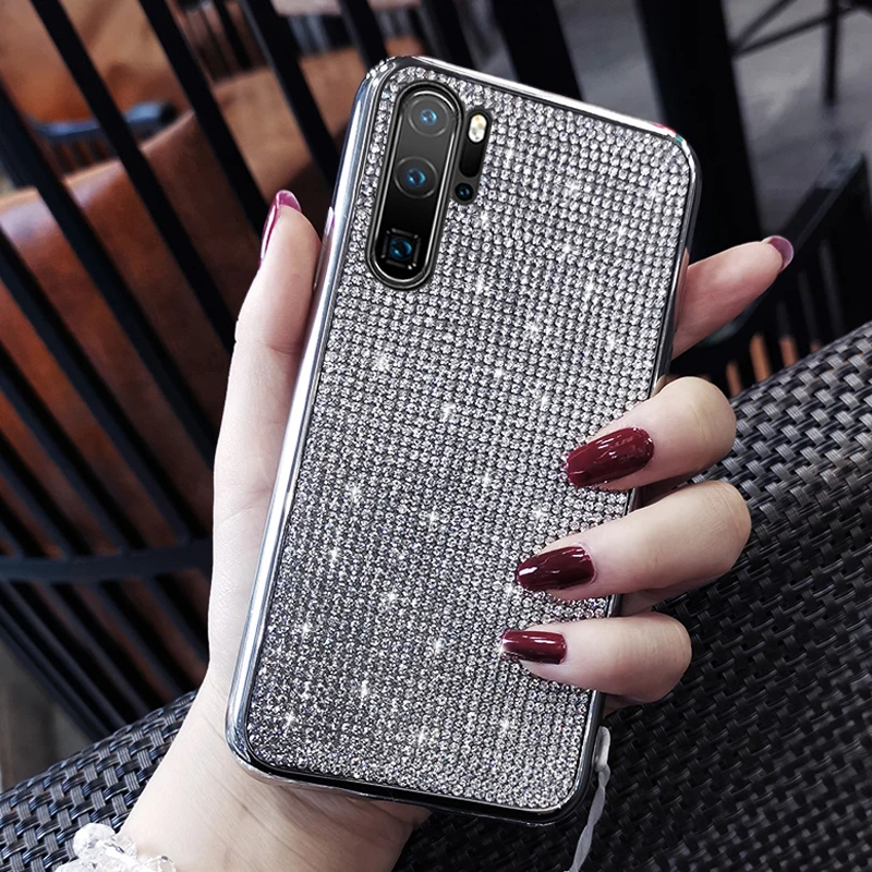 Роскошный блестящий чехол для телефона с бриллиантами huawei p30 lite P30 Pro p30Mate 30 pro