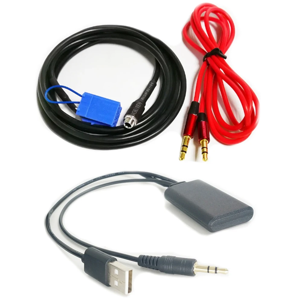 Biurlink Автомобильный Bluetooth беспроводной AUX вход адаптер аудио кабель ISO 8Pin для Smart 450