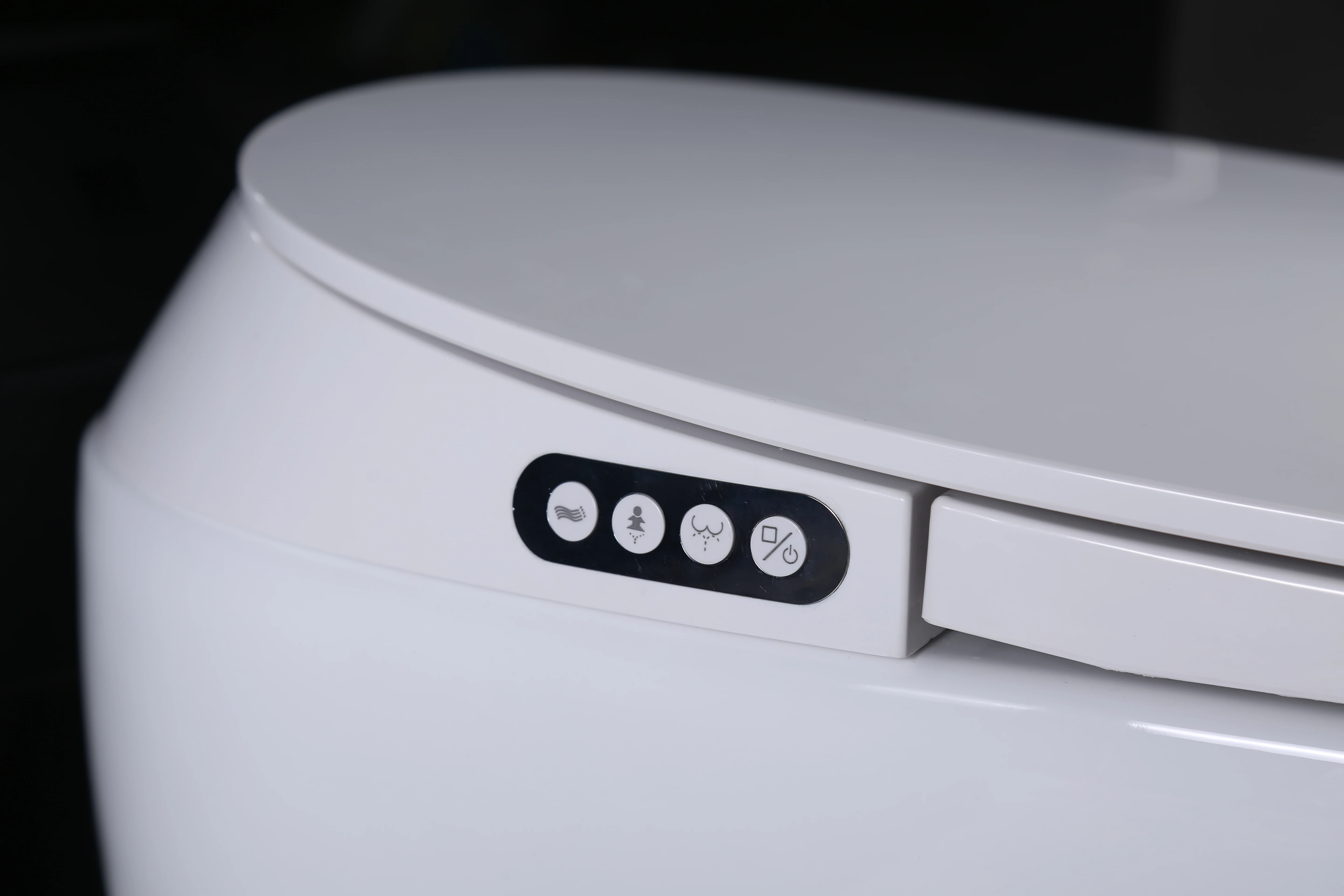 

Luxury S-trap Intelligent WC Elongated Remote Controlled Smart Bidet Toilet 220V TM2500