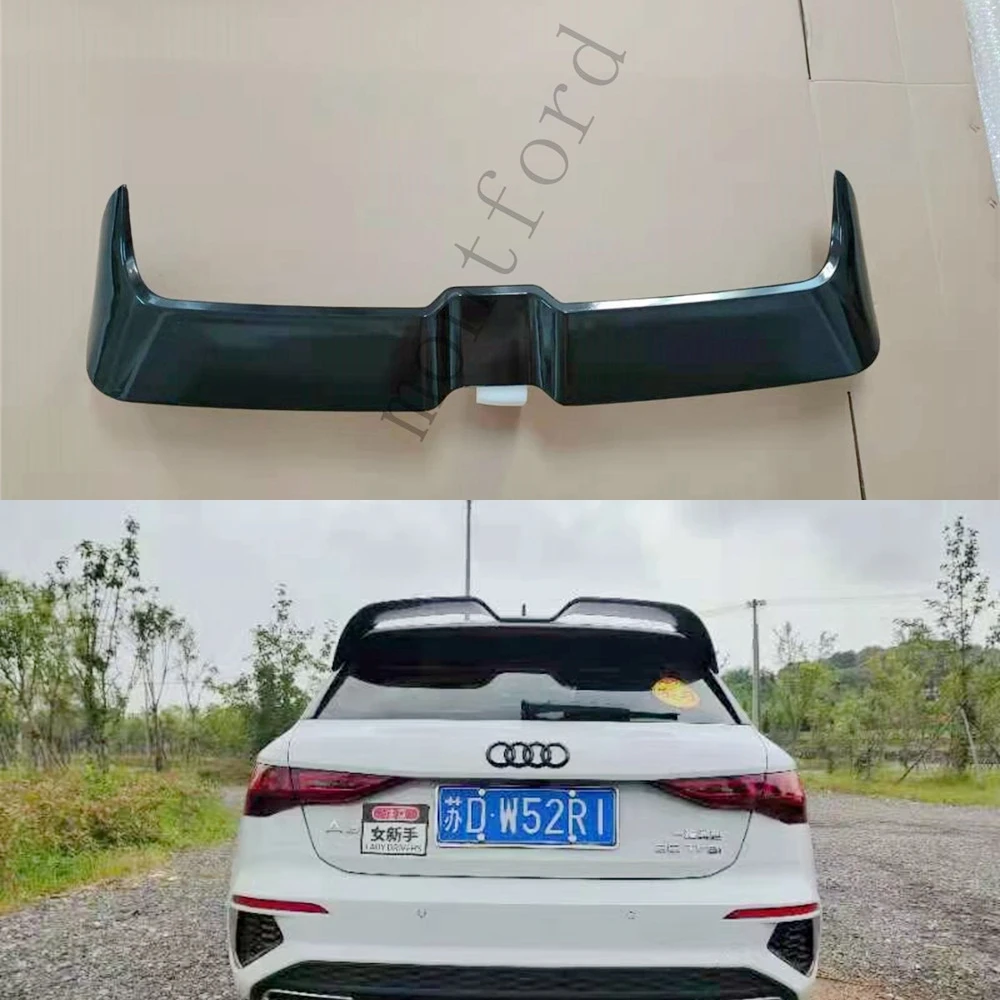 

For Audi A3 S3 S Line A3 Hatchback 5Doors 2021+ High Quality ABS Plastic Rear Roof Spoiler Trunk Wing Boot Cover Accessories
