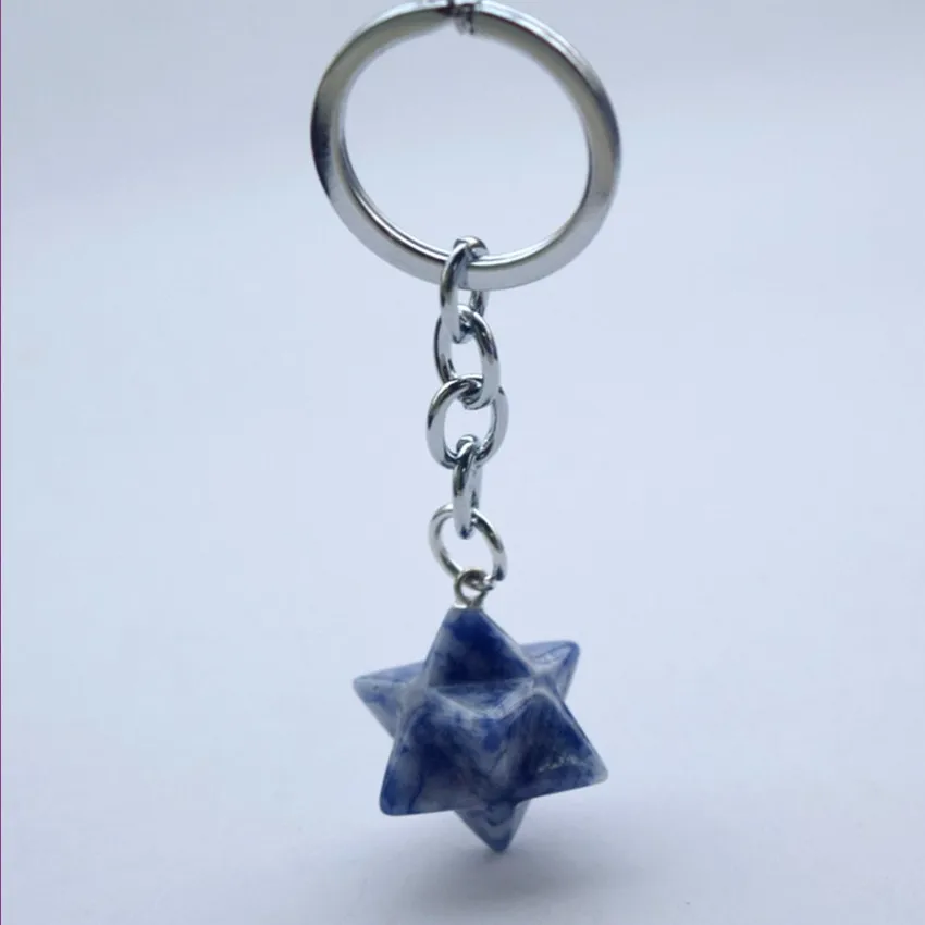 Серебряный круг розовый кварцевый кристалл брелок тигровый глаз камень звезда