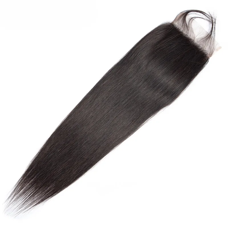 Natural Color Bling волосы блонд#613 бразильские прямые человеческие волосы Закрытие 4*4 бесплатно/средняя/три части Remy кружева закрытие 1b/613 натуральный цвет - Цвет: Natural Color