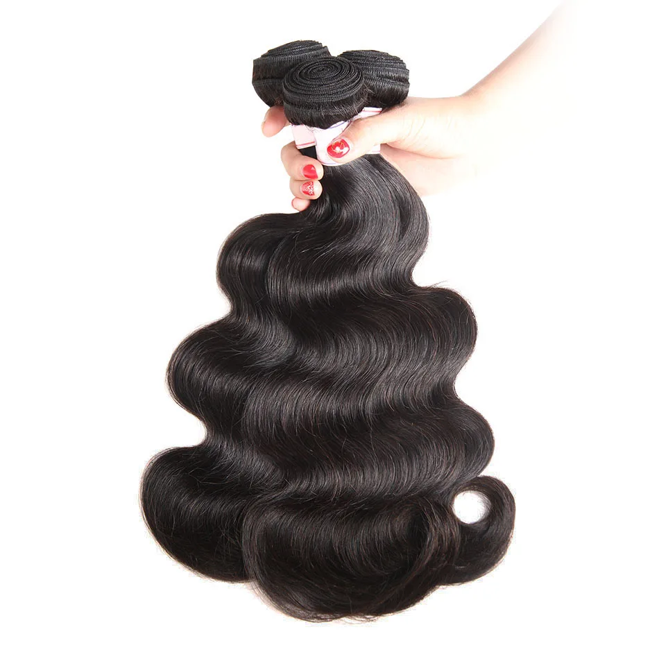 

Body Wave Human Hair Bundles Extension for Black Women Natural 8A 100% Unprocessed Remy Raw Brazilian Hair Double Weft Ubetta