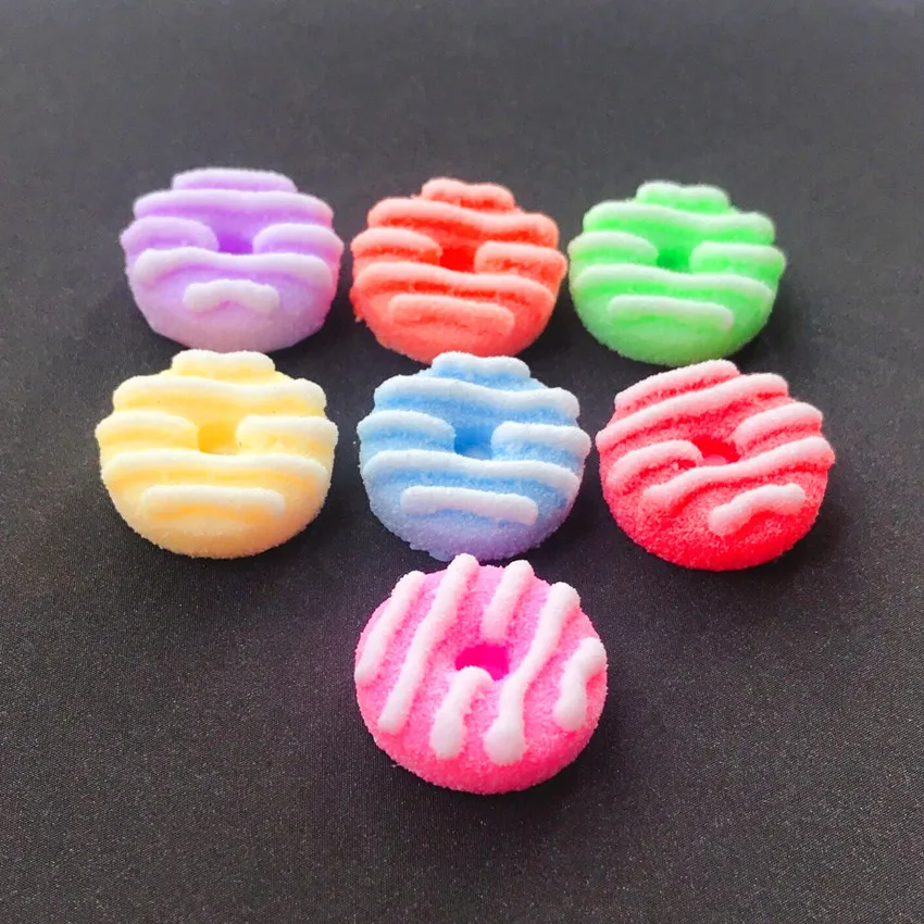 10 шт./лот разноцветная имитация конфет из эпоксидной смолы с плоским основанием