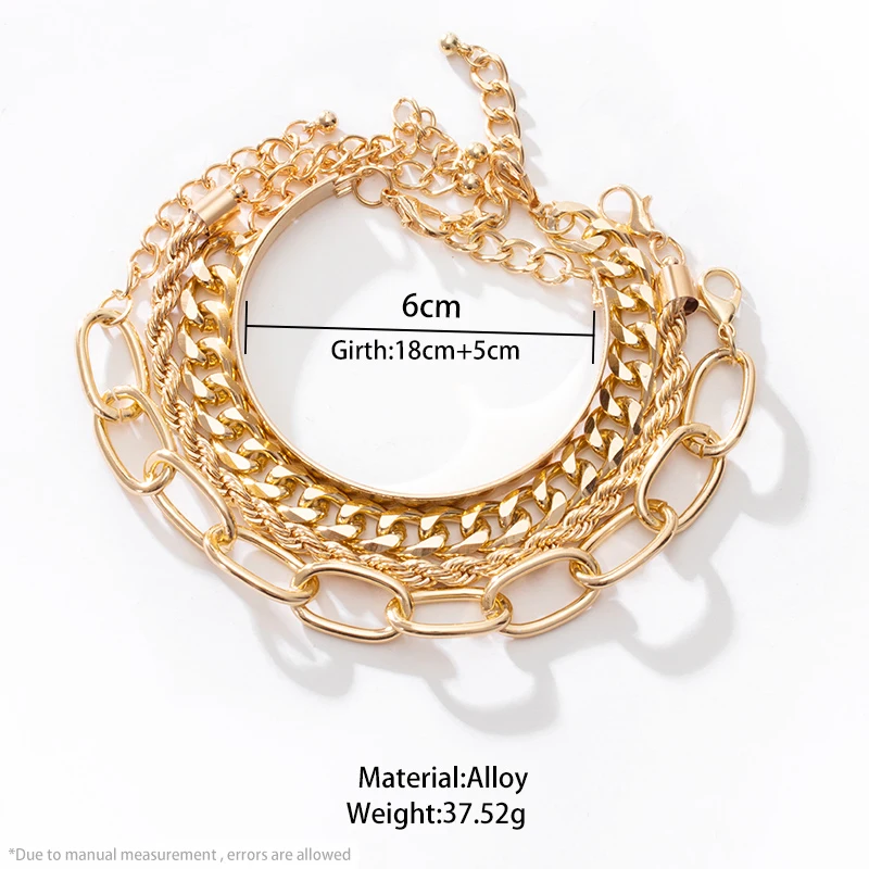 

2021 New Trend Bohemian Pearl Beads Bracelet Chains Punk Bracelet for Women Multilayer Bracelets Jewelry Charms Female Bracelet