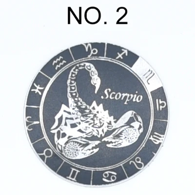 

40 мм большой ультратонкий 0,4 мм лазерная гравировка знаков зодиака металлические пластины для телефонов магнитный автомобильный держатель телефона металлические пластины наклейки