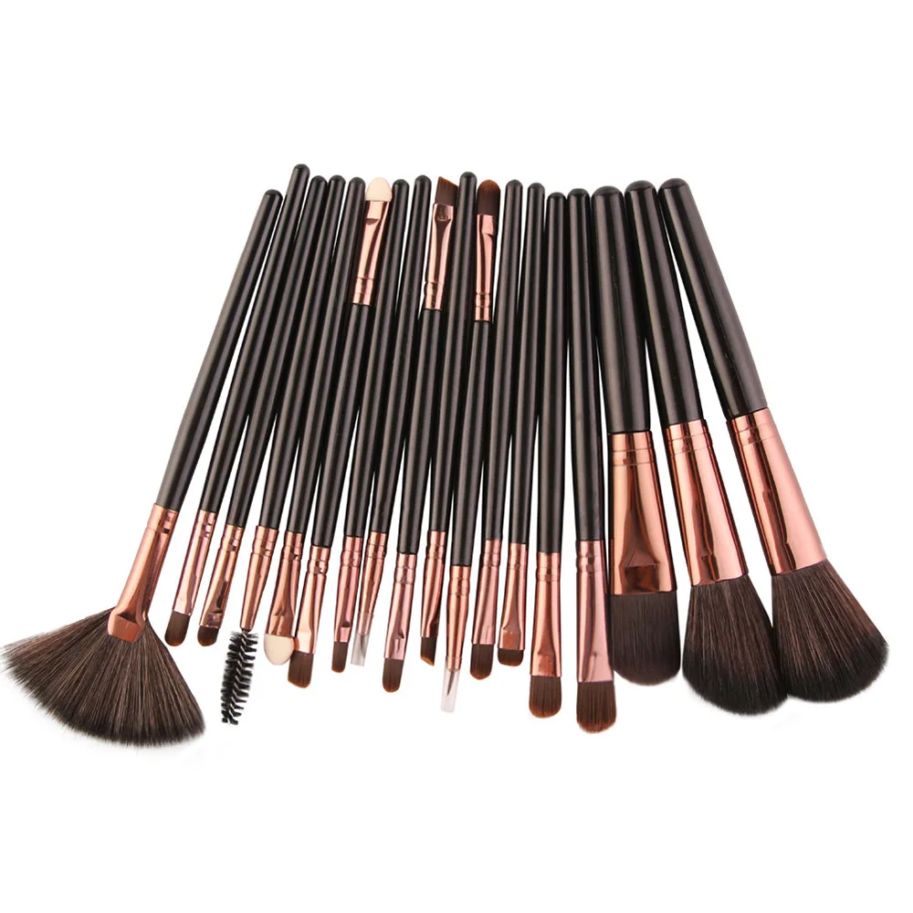 Модный набор кистей для макияжа 18 шт. инструментов туалетный шерстяная основа