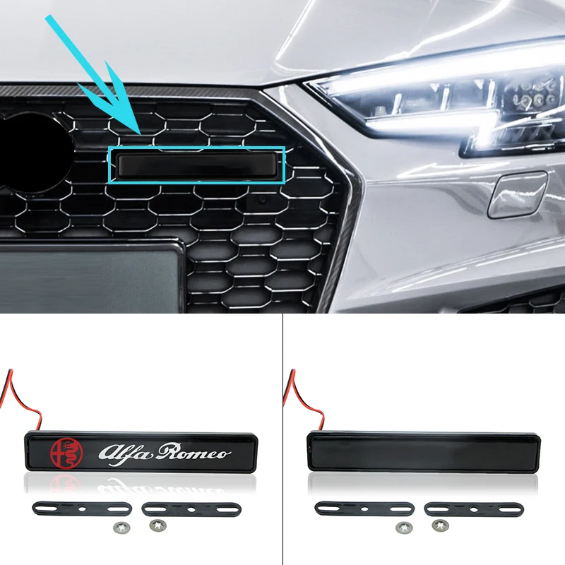 1 шт. автомобильная Хромированная передняя решетсветильник для капота Audis TT A4 B8 A3