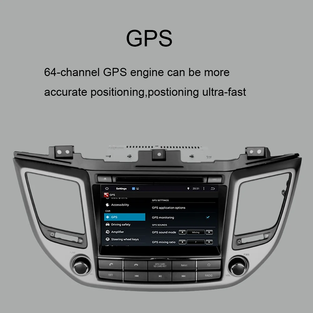 Автомобильный Восьмиядерный GPS-навигатор 8 дюймов Android 10 0 для Hyundai Tucson IX35 2015-2022