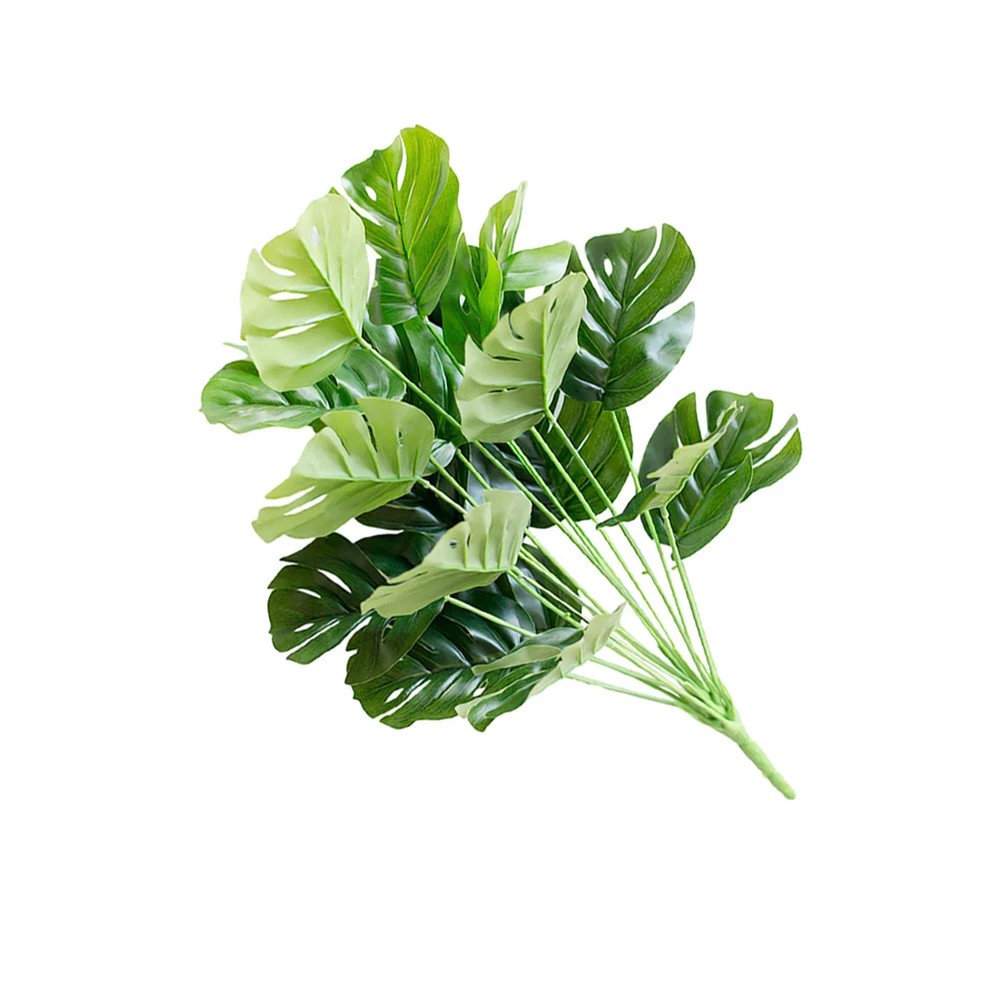 1 шт большой тропических монстера пальмовых листьев искусственные растения