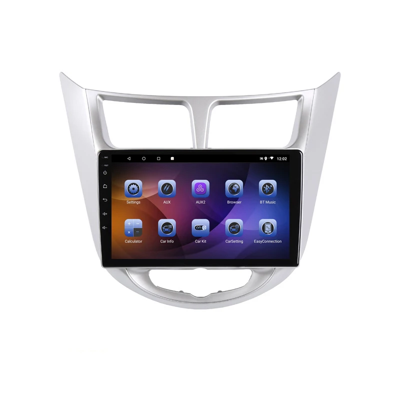 9 &quot4G RAM 8 ядер Android автомобильный DVD GPS навигация для Hyundai Solaris accent Verna i25 аудио