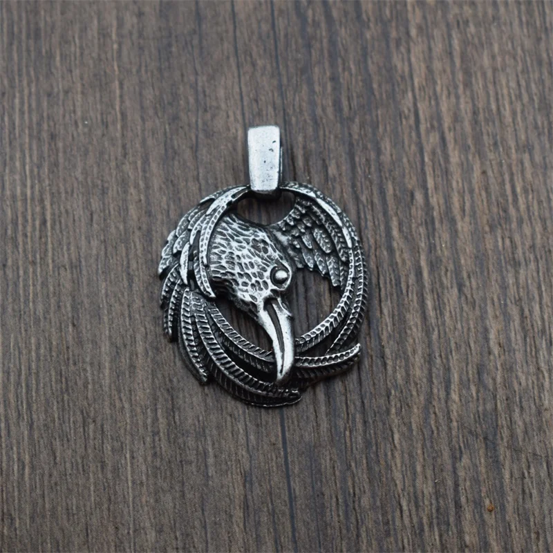 Винтажный кулон в виде крыла Викинга птицы вороны скандинавский амулет животные