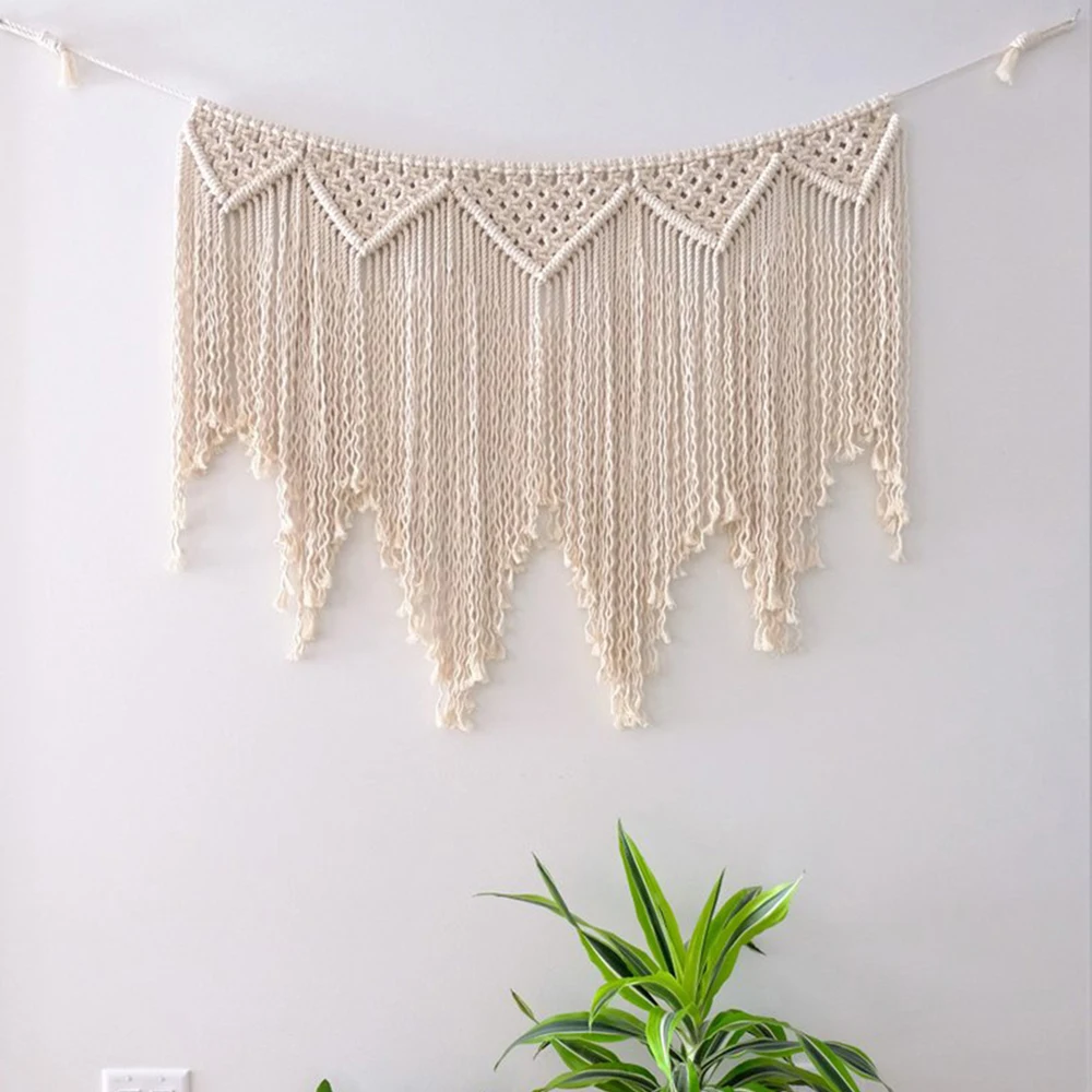 

Bohemia Room Decoration 2020 New Tapestry Handmade Macrame Wedding Accessories Cotton Ornaments arazzo da parete T18
