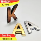 Английский алфавит, буква для квартиры, отеля, дома, номер двери, табличка, почтовый ящик, наклейки для стола номер 5 см, слова, самоклеящиеся