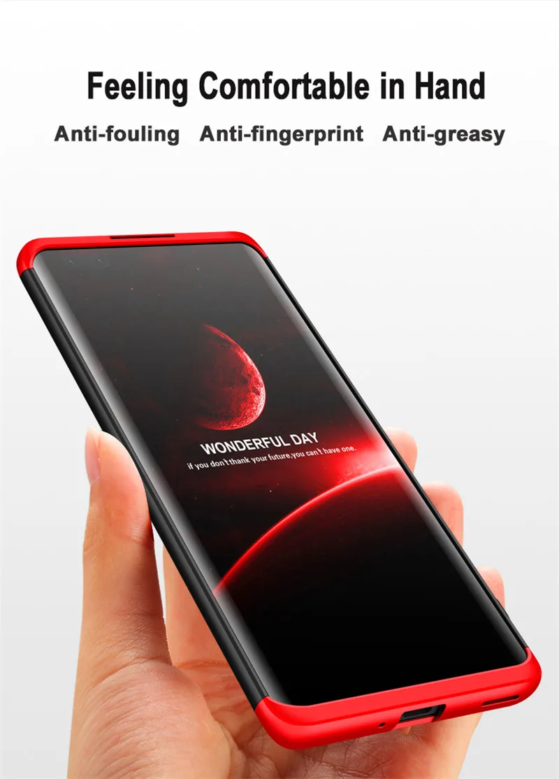 Тонкий чехол для Huawei Honor 30 Pro Plus 360 с полной защитой противоударный 3 в 1 Матовый