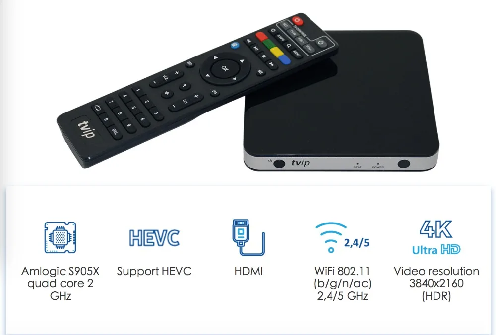 ТВ IP S-Box v.605 Amlogic S905X четырехъядерный ТВ приставка linux tv IP 605 смарт-приставка 1 ГБ ОЗУ 8 Гб ПЗУ 4 к IP tv IP605 медиаплеер