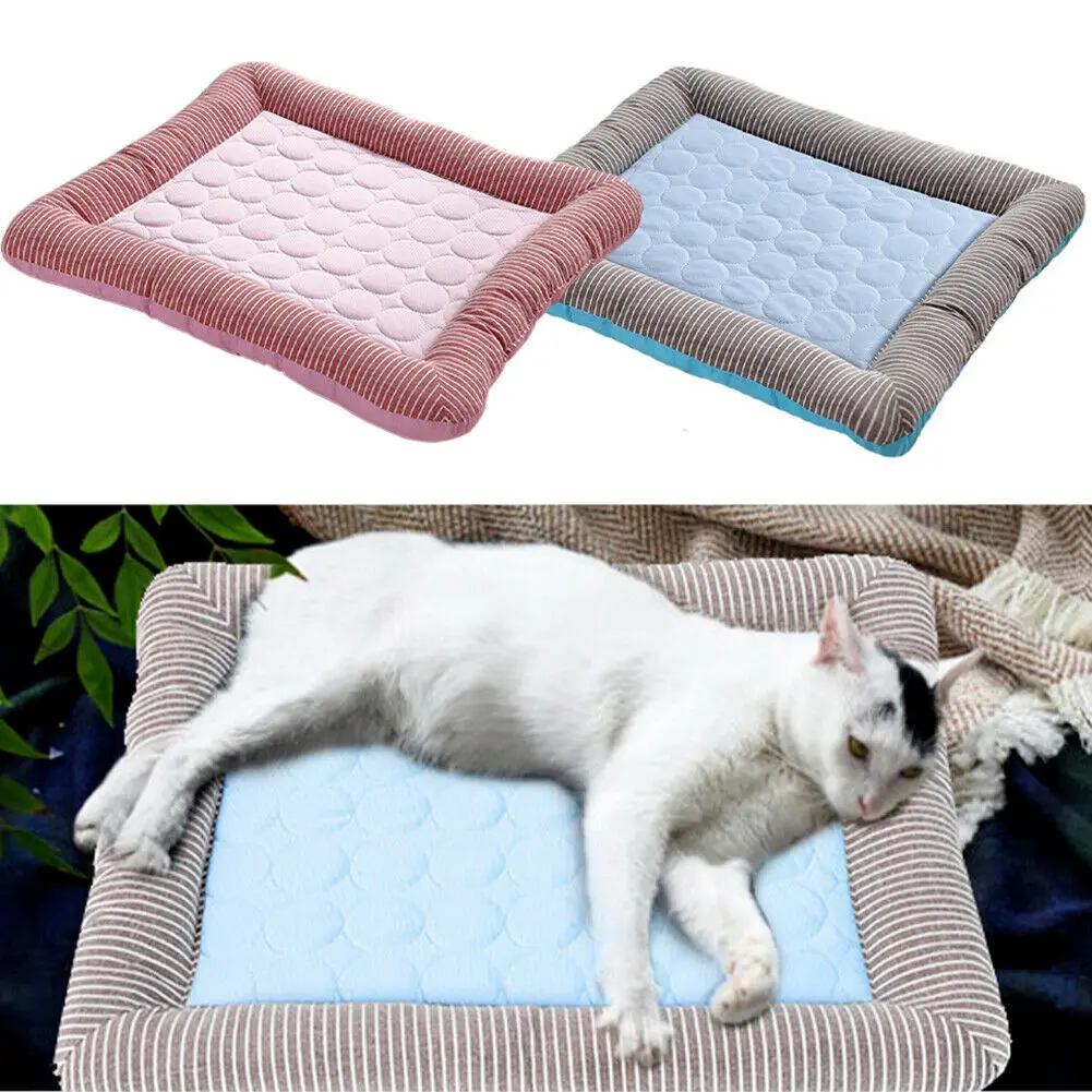 Летний охлаждающий коврик для собаки льда кошки спальные коврики собак кошек