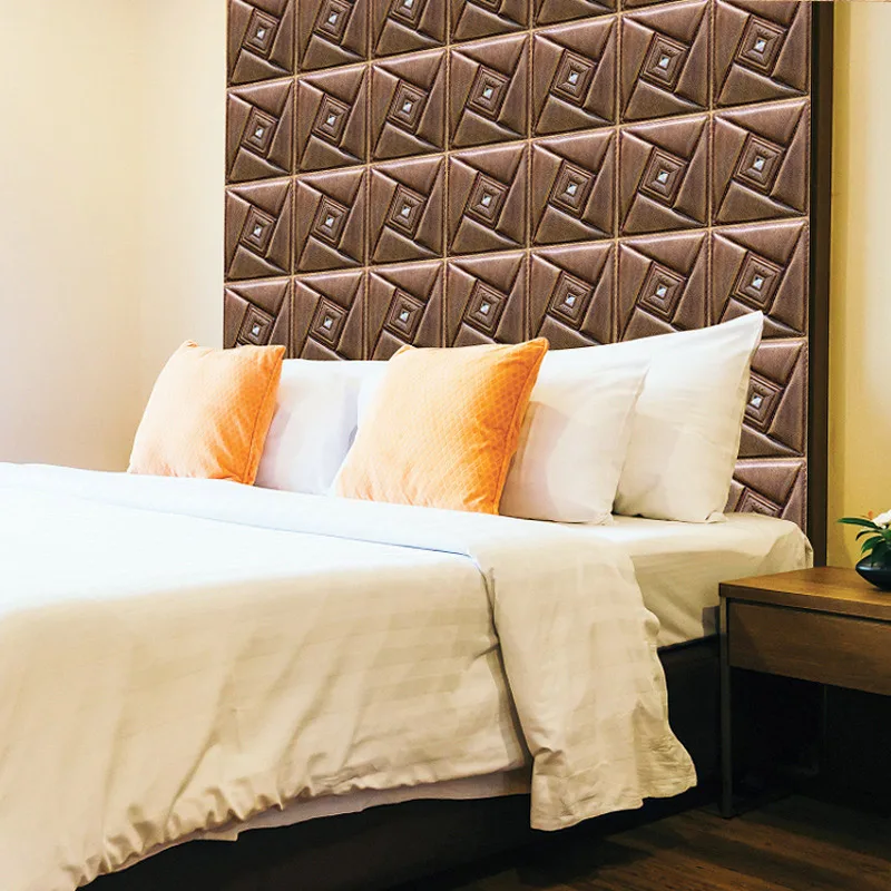 3D обои из искусственной кожи кирпичная стена бумага пилинг и палка для гостиной