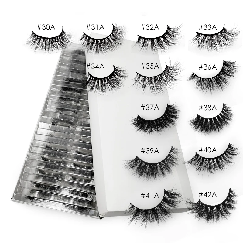 Накладные ресницы 20/50 шт накладные оптом норковые натуральные искусственные