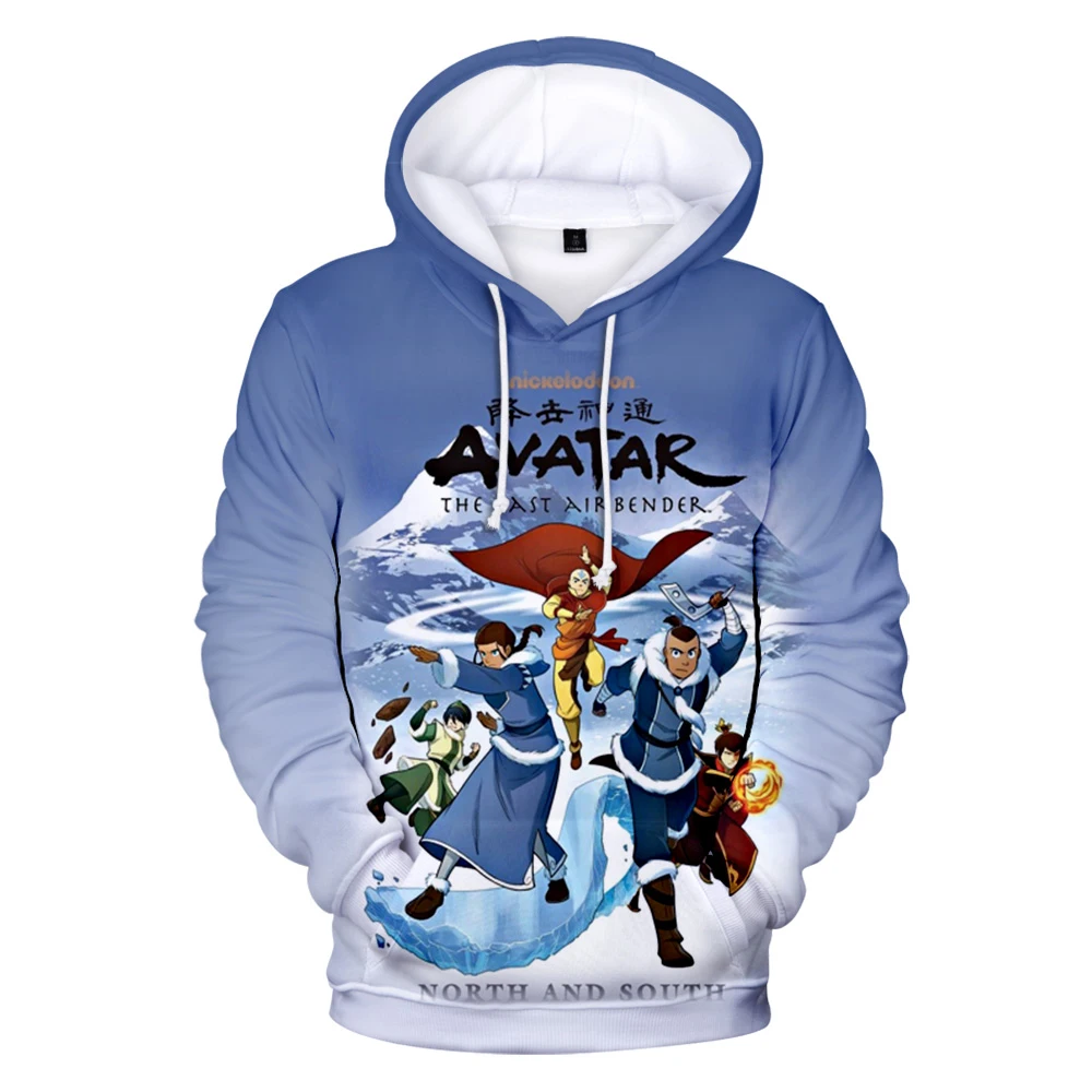 

Толстовка Аватара The Last Airbender с 3D принтом, толстовка с капюшоном из мультфильма аниме, мужская и женская модная толстовка, пуловер унисекс бо...