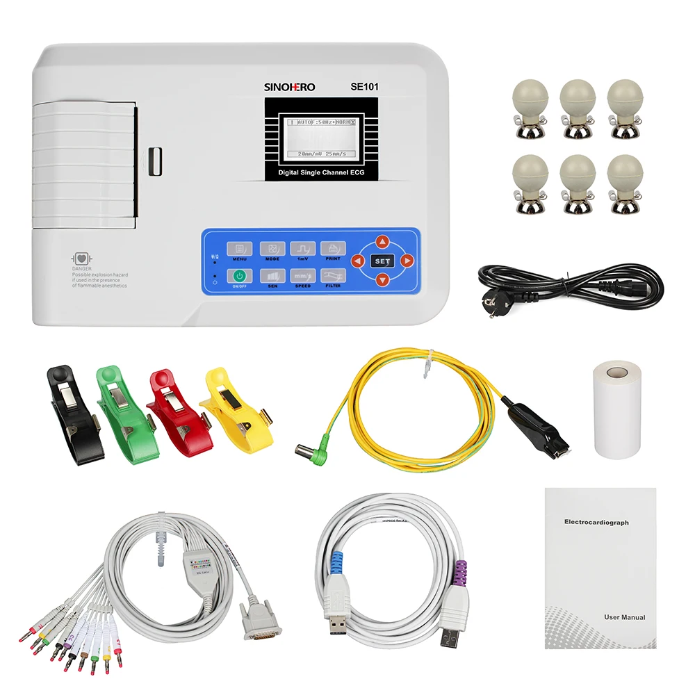 Одноканальный ЭКГ-монитор с программным принтером | Красота и здоровье