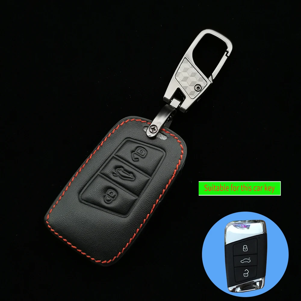 

Новейший Стиль кожаный чехол для ключей для Volkswagen Tiguan Golf Mk7 Seat Ibiza Leon Skoda Octavia Altea Aztec автомобильный чехол автозапчасти