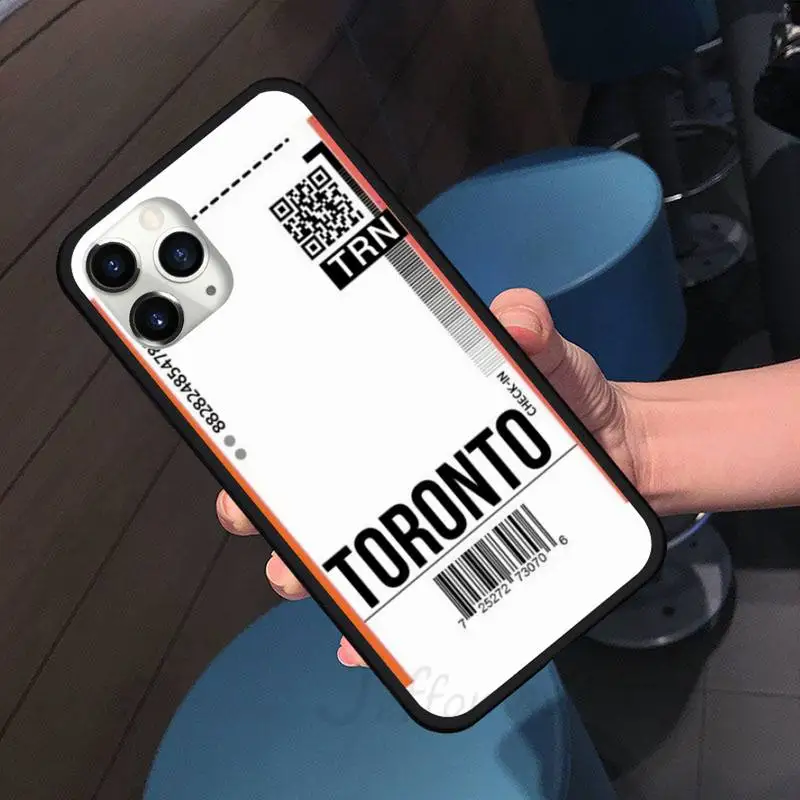 

Air tickets Phone Case for iPhone 11 12 pro XS MAX 8 7 6 6S Plus X 5S SE 2020 XR shell cover funda shell Funda