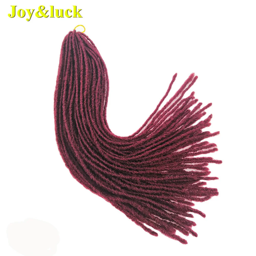 Длинные Синтетические плетеные косички Joy &amp luck 18 дюймов блонд бордовый цвет