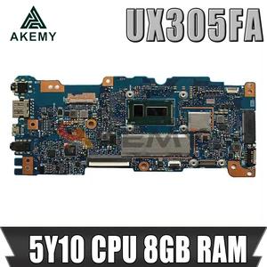 ux305fa with 5y10 cpu 8gb ram mainboard rev 2 0 for asus ux305 ux305f ux305fa laptop motherboard 100 tested free shipping free global shipping