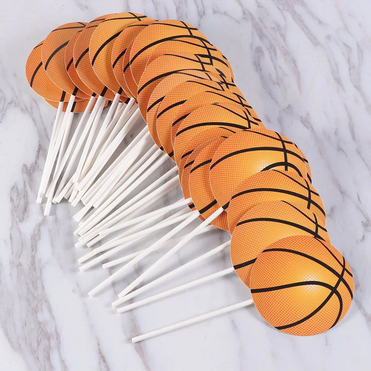 50 шт. Топпер для торта баскетбольная форма фруктовые декоративные палочки еды