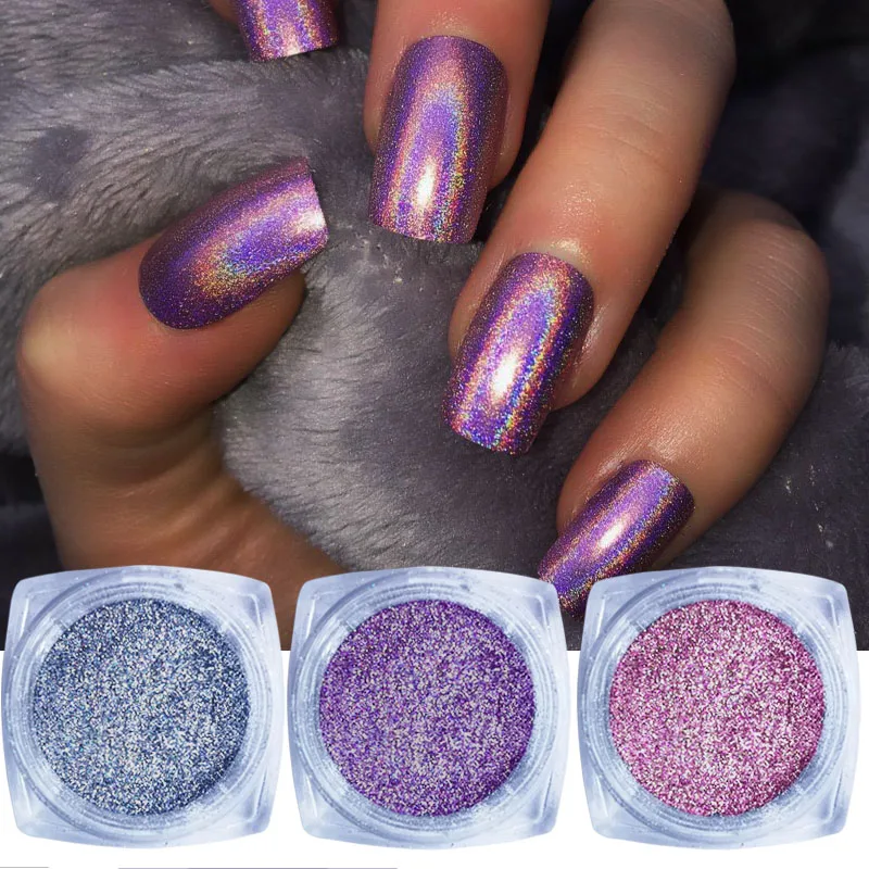 6 компл. Лак для ногтей Сверхтонкий голографический блестящий пылезащитный лак