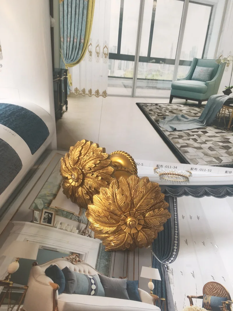 Бронзовые декоративные крючки для штор 2 шт.