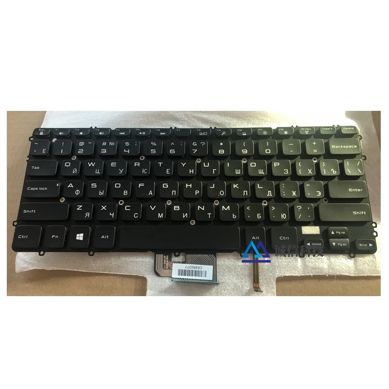 Новая русская клавиатура для ноутбука Dell Precision M3800 XPS 15 9530 RU с подсветкой |