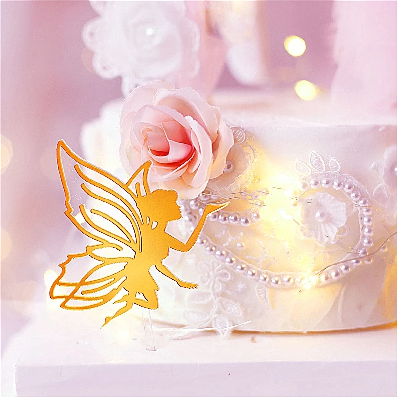 Пряжа арка цветок эльф торт Топпер для вечерние украшения Феи товары дня