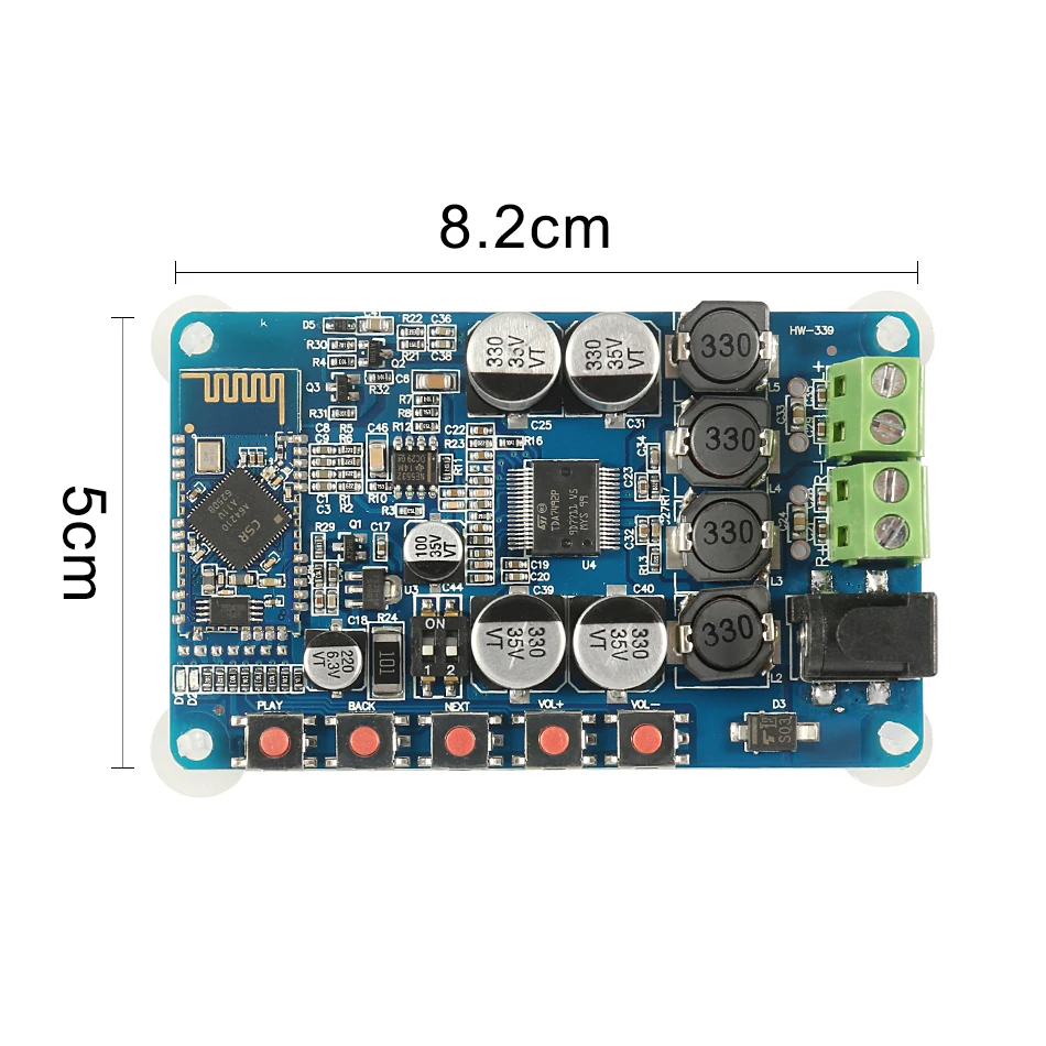 Bluetooth ресивер TDA7492P усилитель аудиоплата 25 Вт * 2 динамика модифицированные