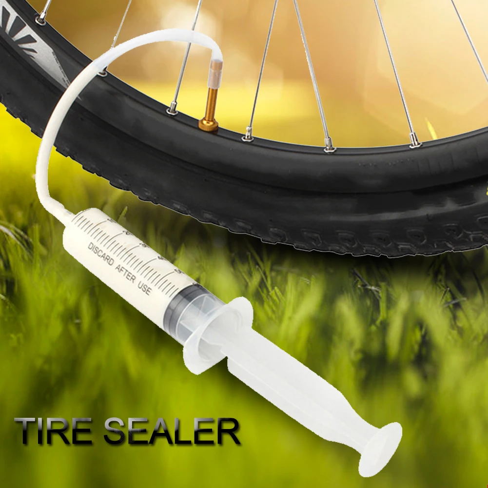 

Bicycle Tubeless Tire Liquid Injection Tool MTB Road Bike Tubeless Sealant Injector Vacuum Tyre Bicycle Valve Tool