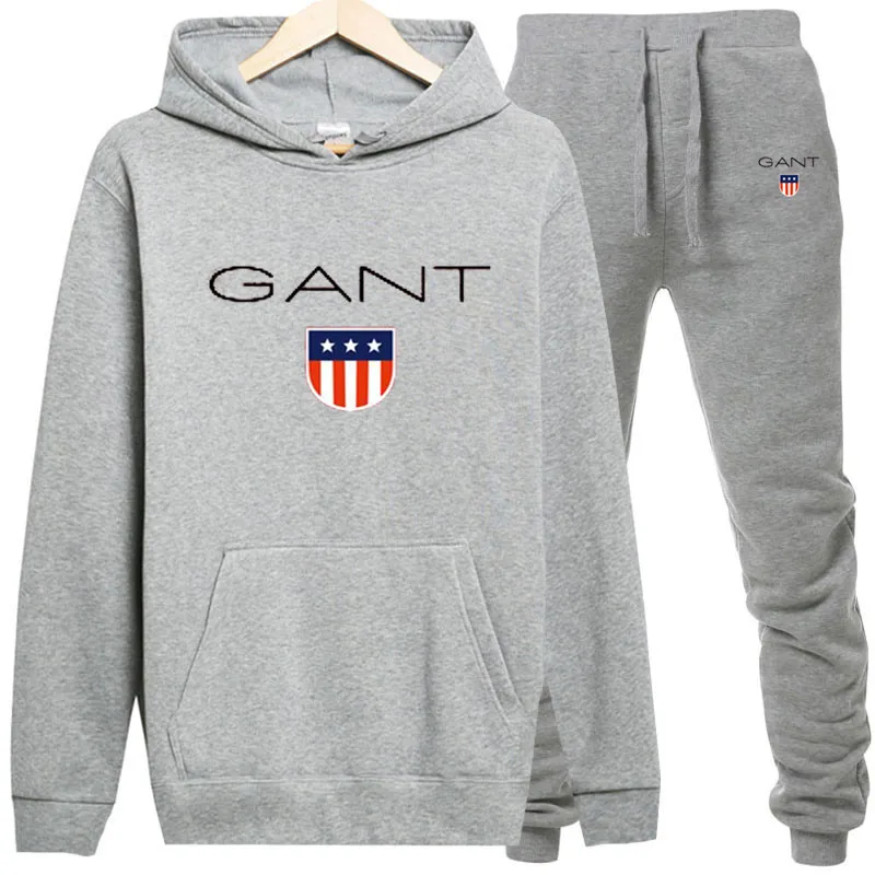 

Men's Casual Hoodie Suit Sports Suits For Men Sportswear Pullover Suit + Sweatpants Jogging Men Pullover Sweatshirt Casual Suit