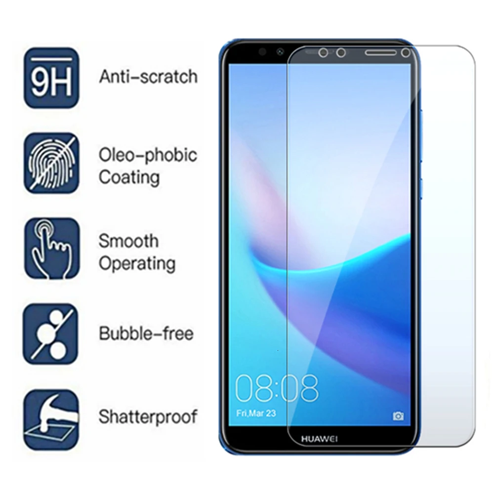 9H защитное стекло на Y6 для huawei Y6 Prime Y7 Pro Y5 Y9 Y 5 6 7 9 Закаленное стекло Защитная пленка для экрана