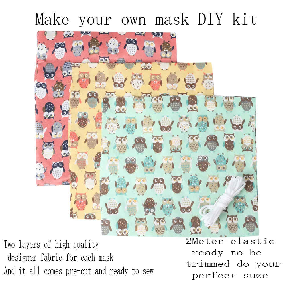 Набор для самостоятельного изготовления масок рта 6 шт. + 2 м/комплект