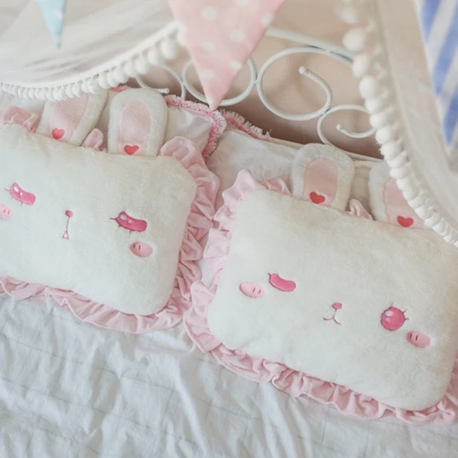 Кукла из мягкого плюша Candice Guo "Очаровательный мультяшный кролик Бобо с сердечными ушками", мягкая подушка-игрушка для девочки в подарок на день рождения или Рождество.