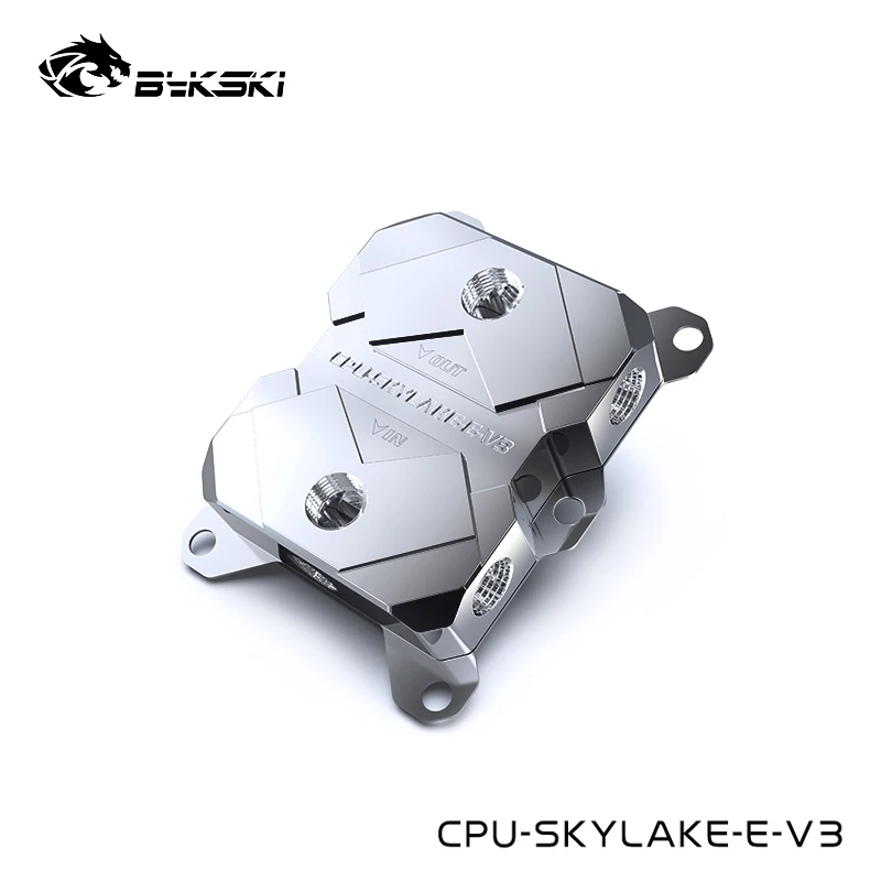 

BYKSKI Процессор кулер для воды для LGA3647/SKYLAKE процессор воды блок, черный, металл, Процессор-SKYLAKE-E-V3