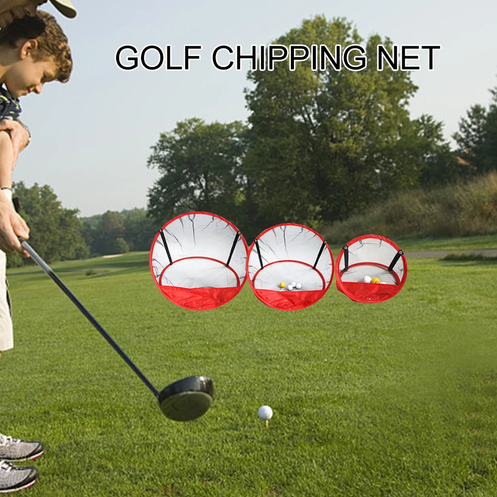 

3pcs Gift Foldable Training Aids Golf Chipping Net Storage Bag Practical Swing Game Beginners Backyard Practice Indoor Outdoor