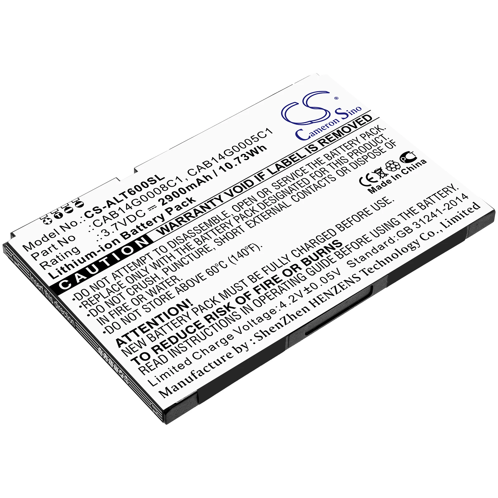 

Cameron Sino Battery For Alcatel One Touch T60,OT-T60