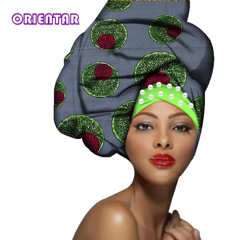 Для женщин платок разноцветный с бусинами для девочки красота Африканский