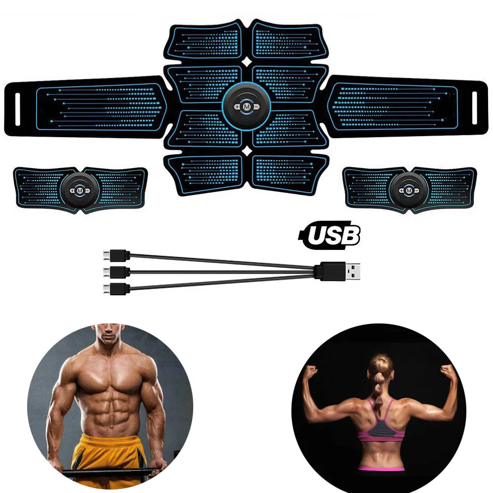 Электрический тренажер для пресса массажер брюшных мышц спортивные упражнения