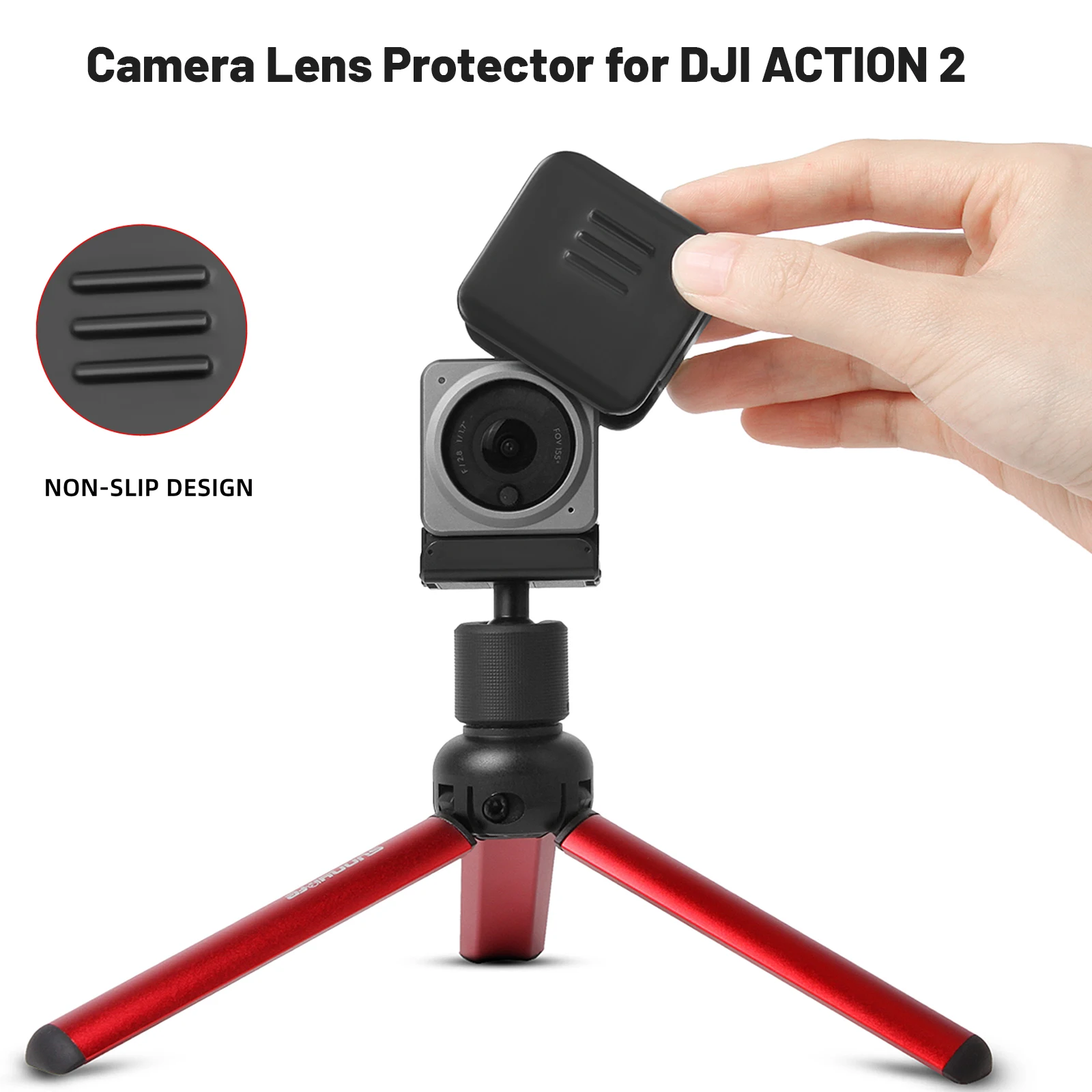 

Защитная пленка для объектива камеры DJI ACTION 2 силиконовый защитный чехол устойчивый к царапинам чехол для экшн 2 Аксессуары для спортивной к...