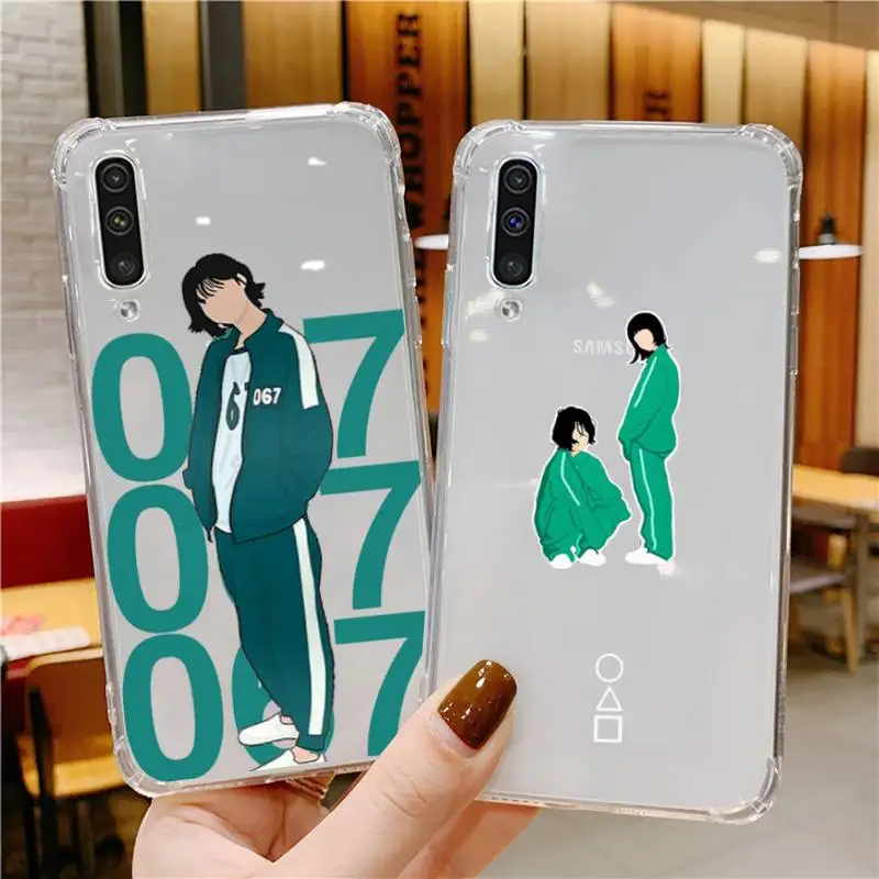 

Squid Game Phone Case For Xiaomi Mi 11 Ultra Lite 10 Redmi Note 9 8 7 9a K30S K40 Pro Transparent Coque